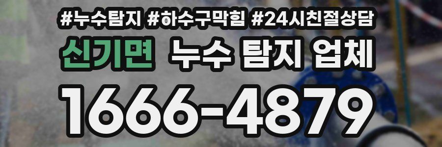 신기면 누수 탐지 업체