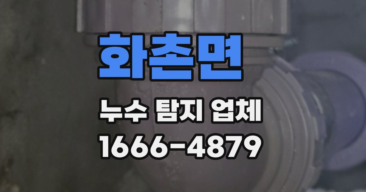 화촌면 누수 탐지 업체