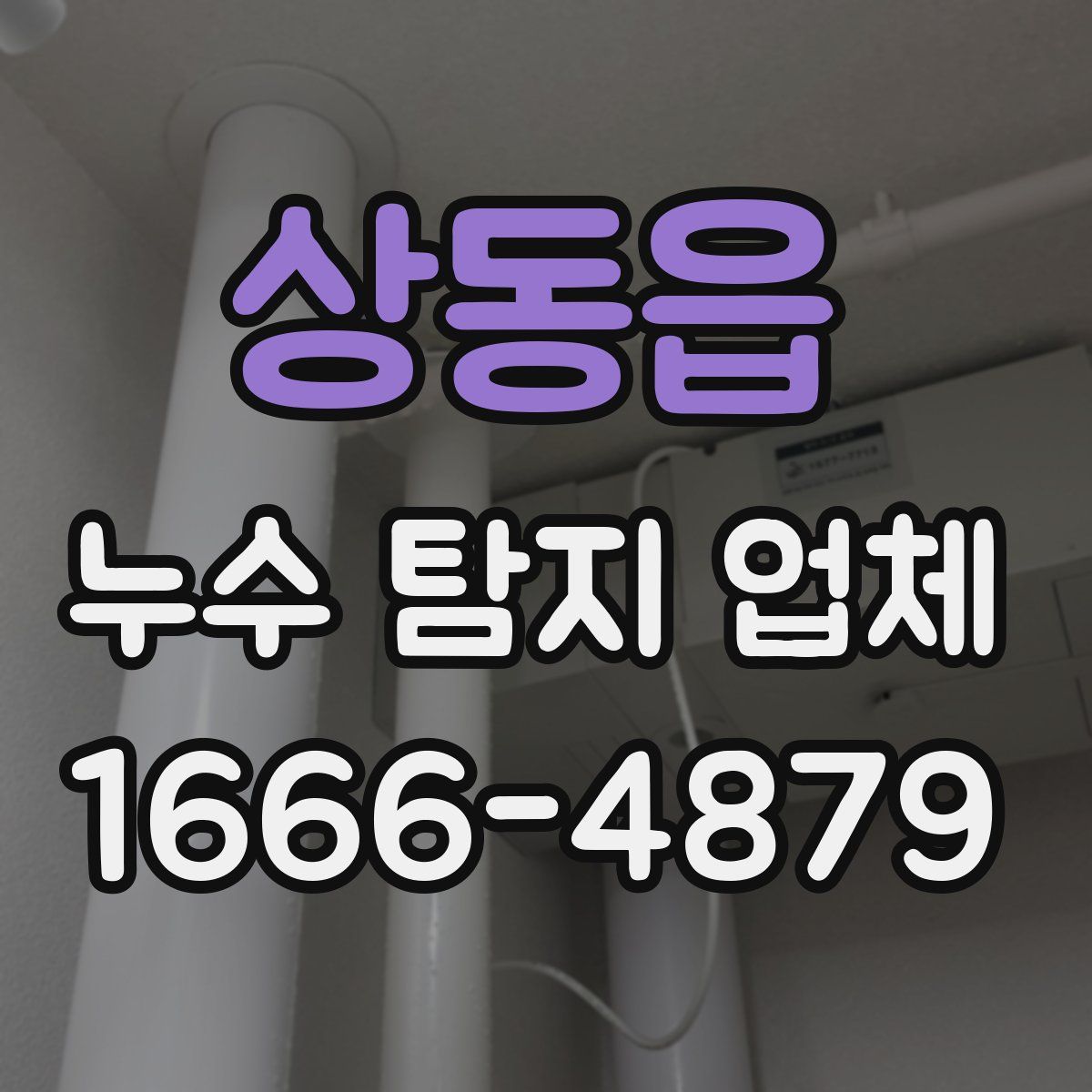 상동읍 누수 탐지 업체