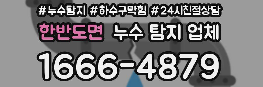 한반도면 누수 탐지 업체