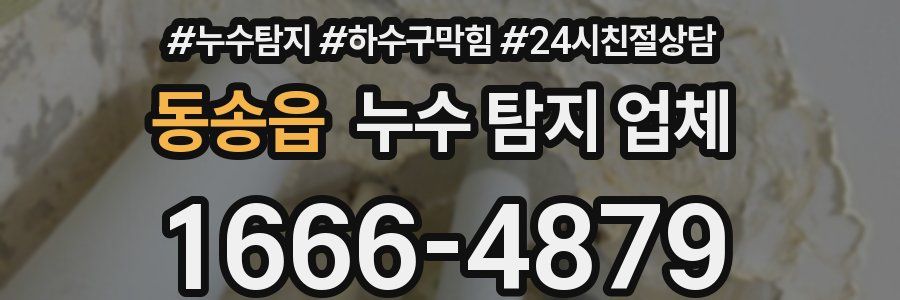 동송읍 누수 탐지 업체