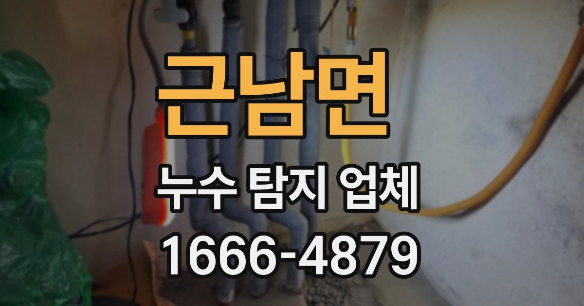 근남면 누수 탐지 업체