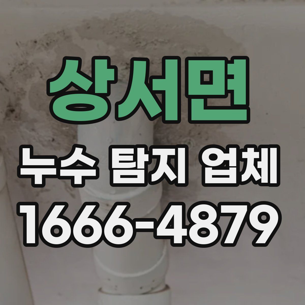 상서면 누수 탐지 업체