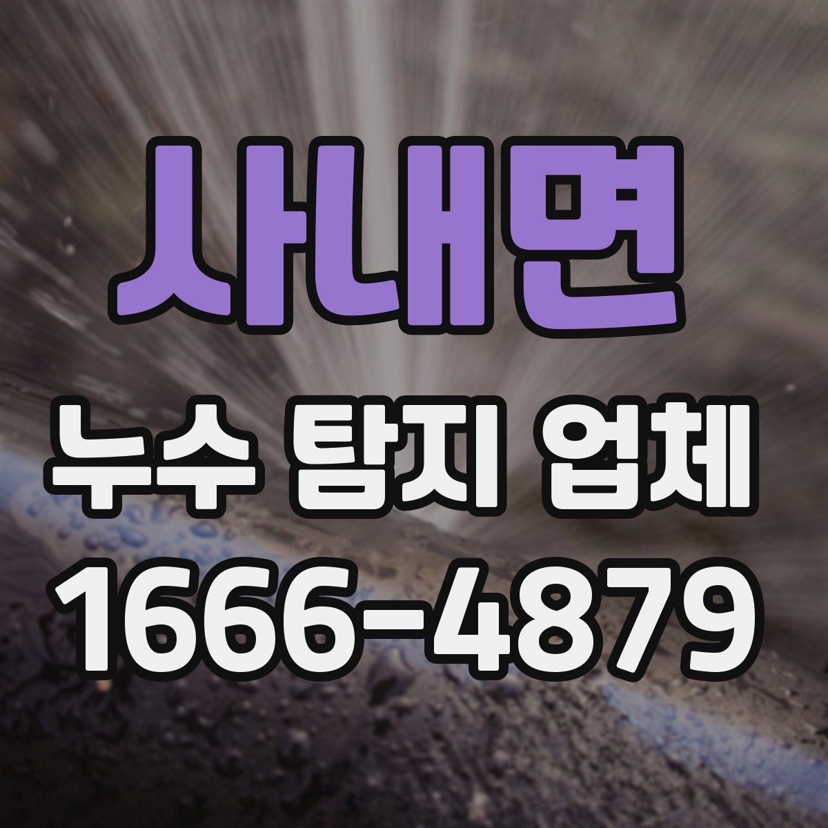 사내면 누수 탐지 업체