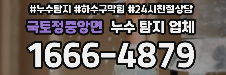 국토정중앙면 누수 탐지 업체