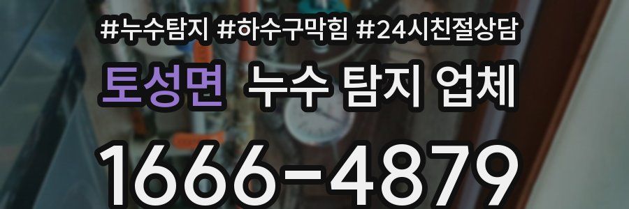 토성면 누수 탐지 업체