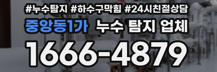 중앙동1가 누수 탐지 업체