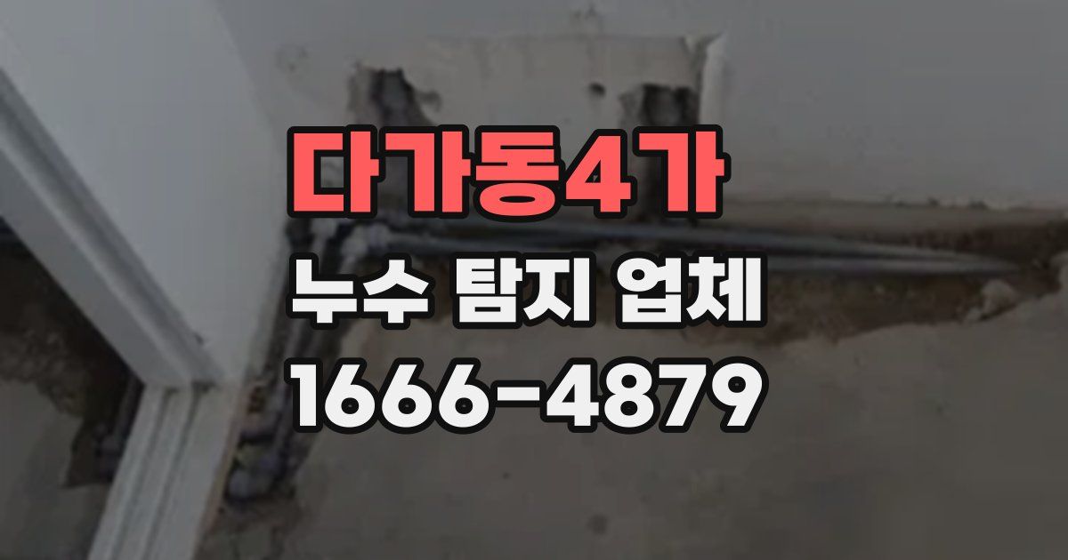 다가동4가 누수 탐지 업체