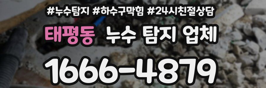 태평동 누수 탐지 업체
