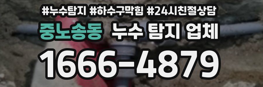 중노송동 누수 탐지 업체