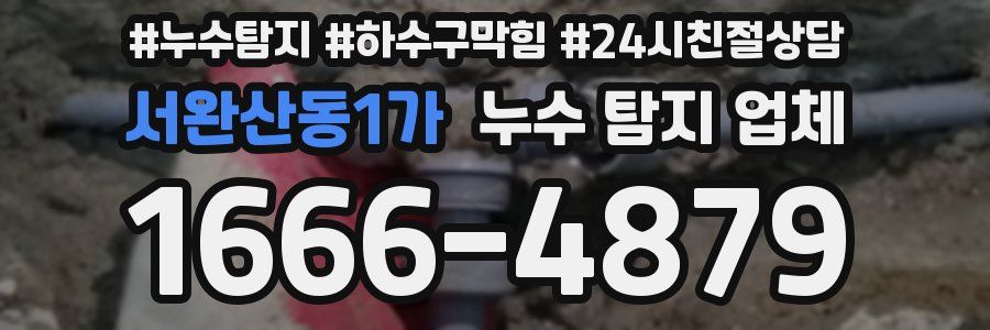 서완산동1가 누수 탐지 업체