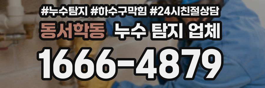 동서학동 누수 탐지 업체