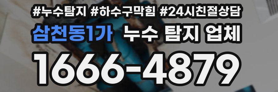 삼천동1가 누수 탐지 업체