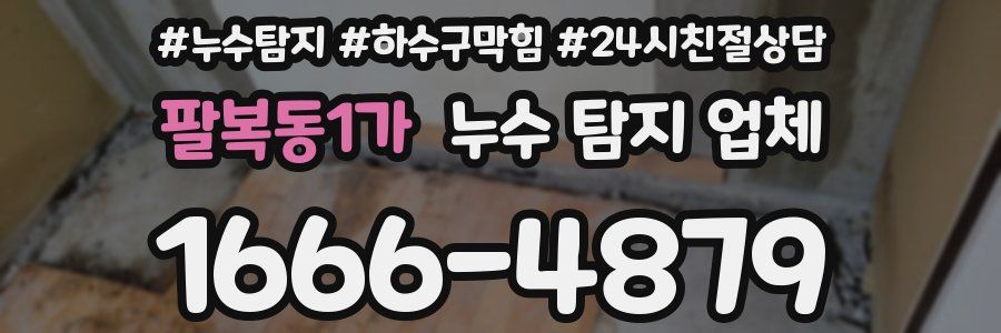 팔복동1가 누수 탐지 업체