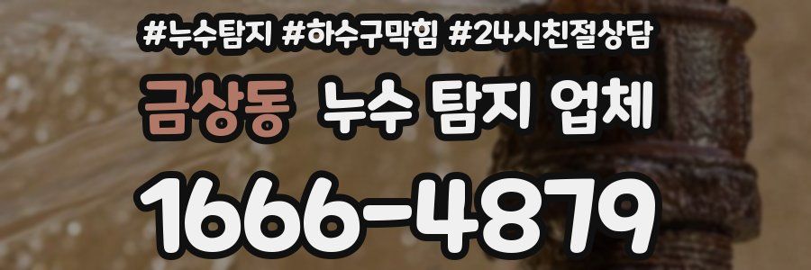금상동 누수 탐지 업체