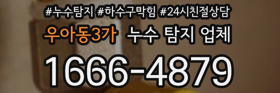 우아동3가 누수 탐지 업체
