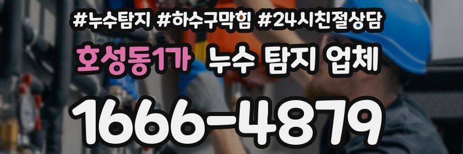 호성동1가 누수 탐지 업체