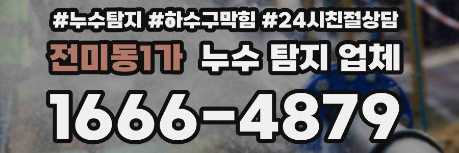 전미동1가 누수 탐지 업체