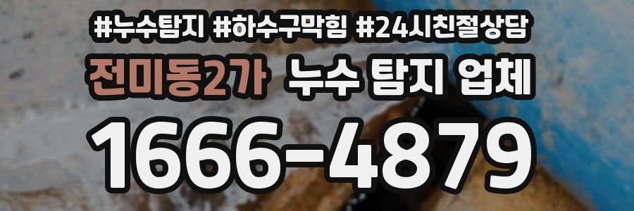 전미동2가 누수 탐지 업체