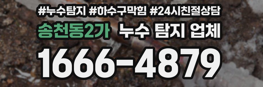 송천동2가 누수 탐지 업체