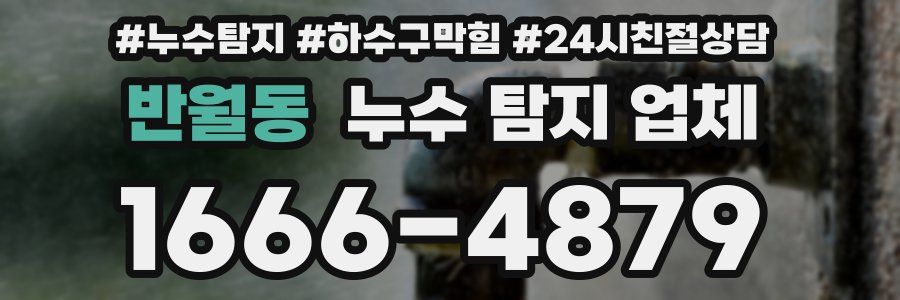 반월동 누수 탐지 업체