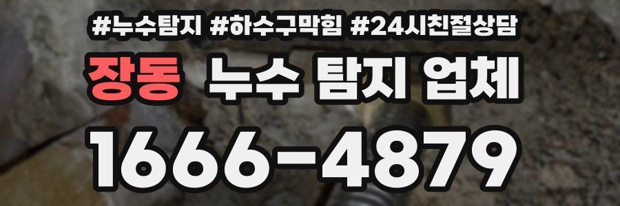 장동 누수 탐지 업체