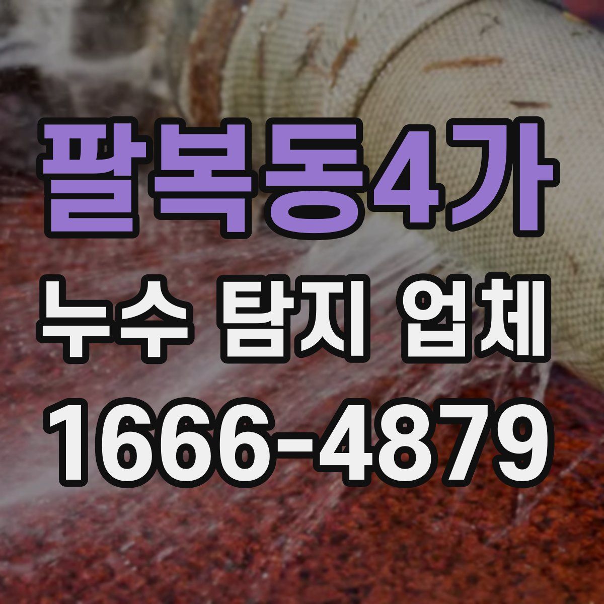 팔복동4가 누수 탐지 업체