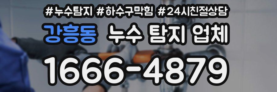 강흥동 누수 탐지 업체