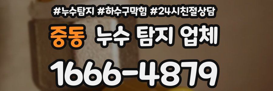 중동 누수 탐지 업체