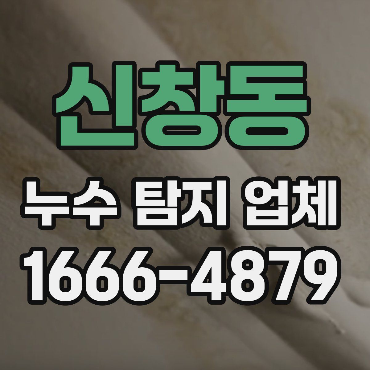 신창동 누수 탐지 업체