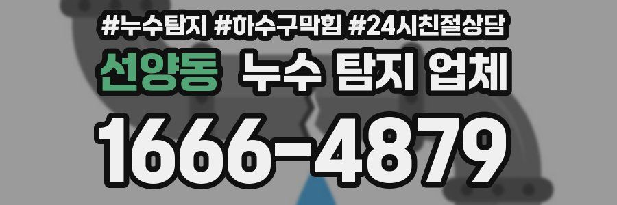 선양동 누수 탐지 업체