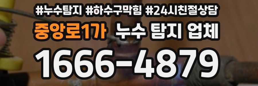 중앙로1가 누수 탐지 업체