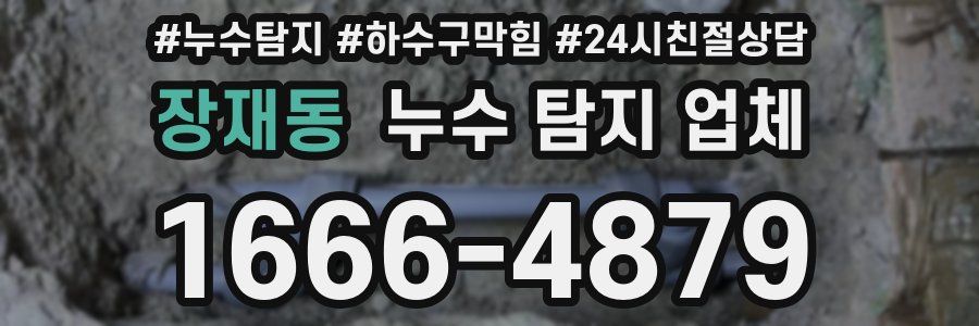 장재동 누수 탐지 업체