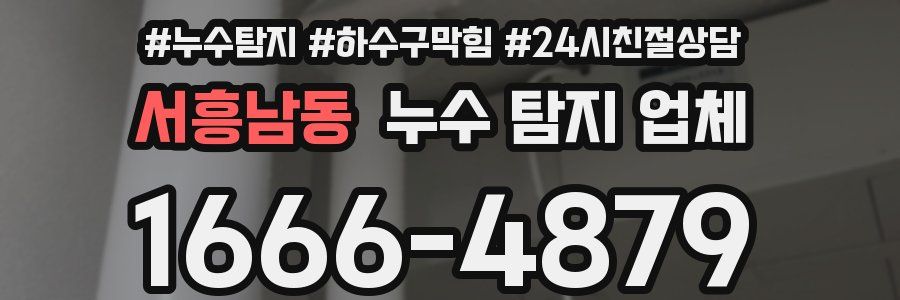 서흥남동 누수 탐지 업체