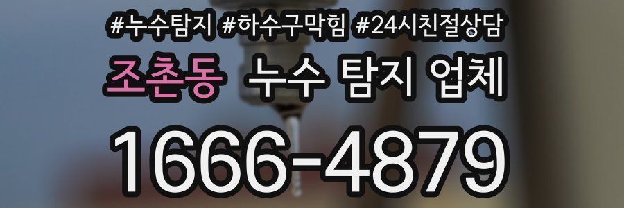 조촌동 누수 탐지 업체