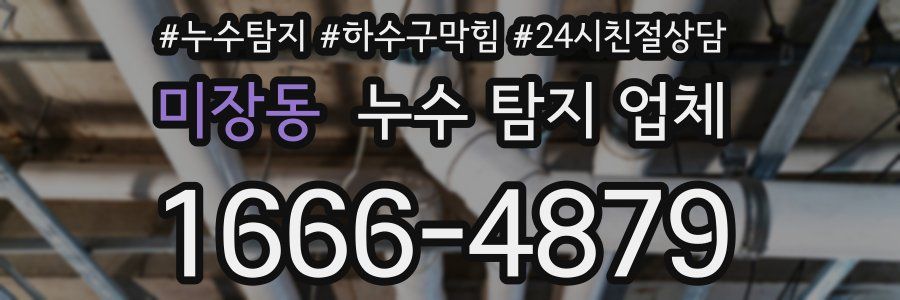 미장동 누수 탐지 업체