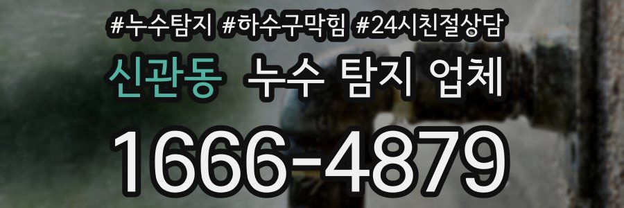 신관동 누수 탐지 업체