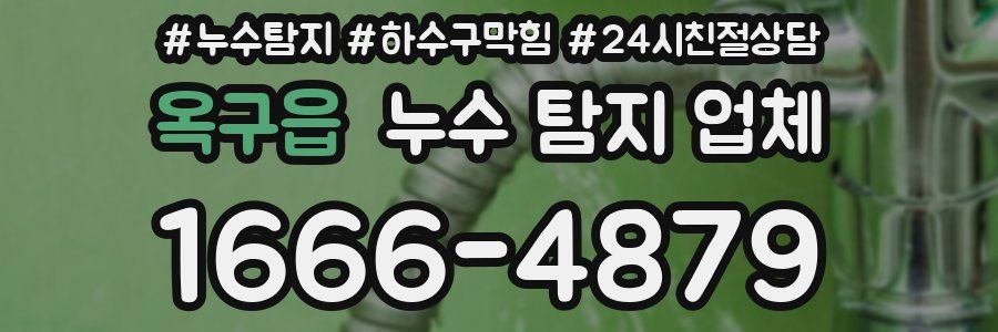 옥구읍 누수 탐지 업체