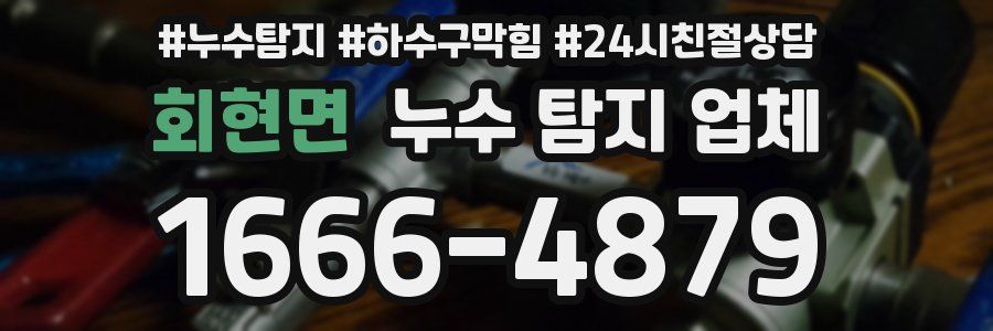 회현면 누수 탐지 업체