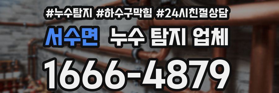 서수면 누수 탐지 업체