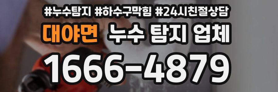 대야면 누수 탐지 업체