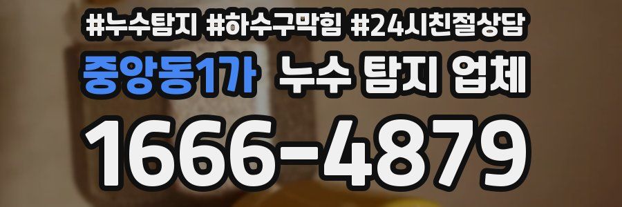 중앙동1가 누수 탐지 업체