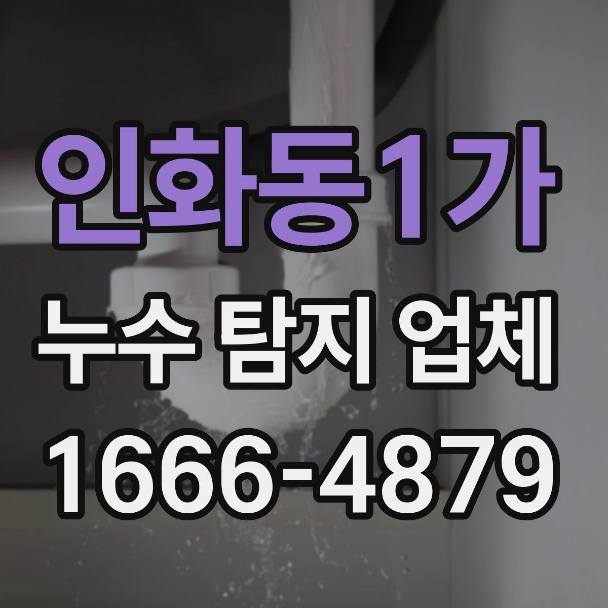 인화동1가 누수 탐지 업체