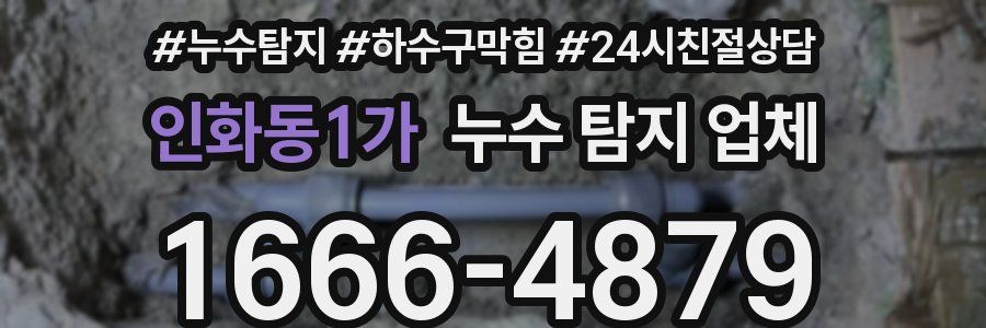 인화동1가 누수 탐지 업체