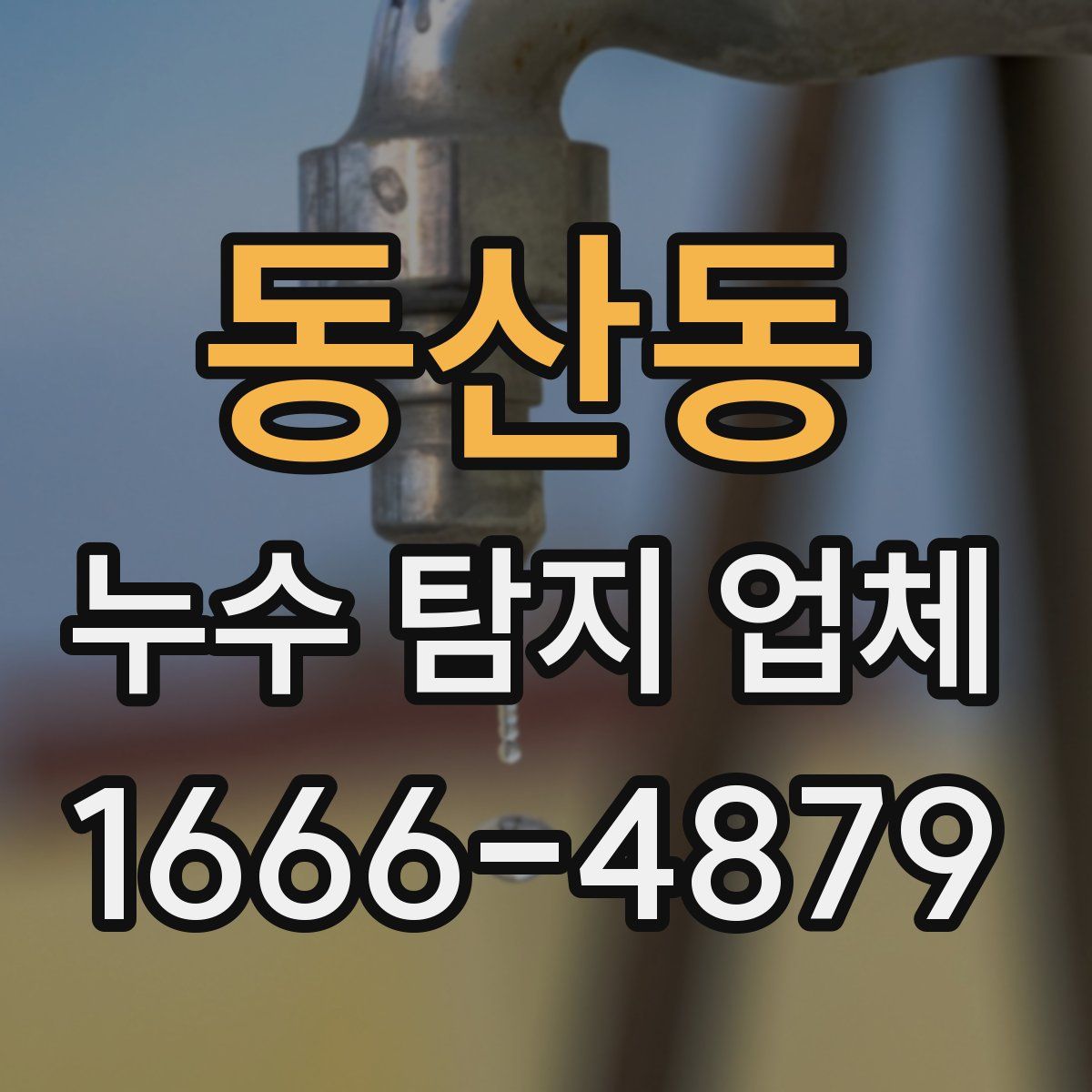 동산동 누수 탐지 업체