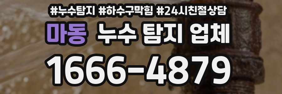 마동 누수 탐지 업체