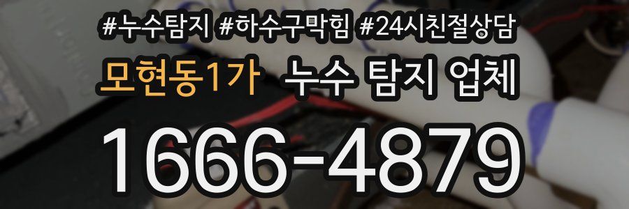 모현동1가 누수 탐지 업체