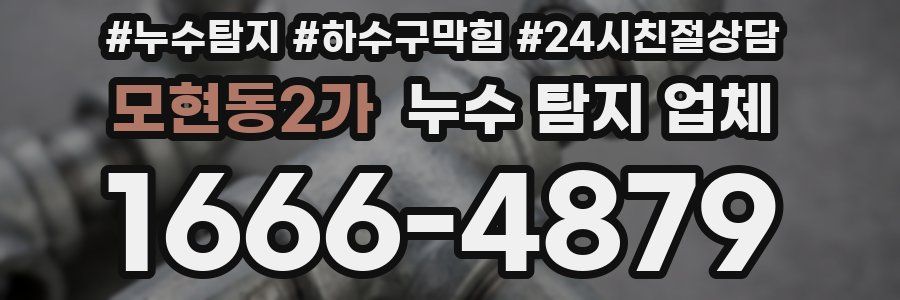 모현동2가 누수 탐지 업체
