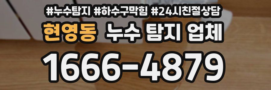 현영동 누수 탐지 업체