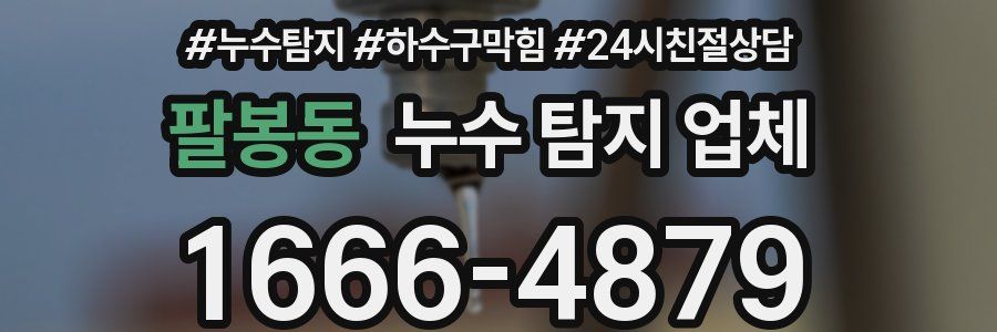 팔봉동 누수 탐지 업체